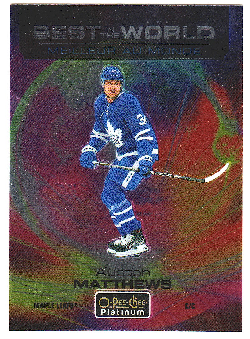 (image for) 2020-21 OPC Platinum Best in the World #BW4 Auston Matthews